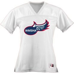 Alternative view of WMSHA Ladies Junior Fit Replica Football Tee