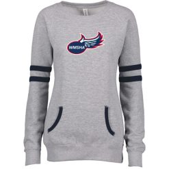 Alternative view of WMSHA Ladies Varsity Fleece Crew Neck Pullover