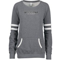 Alternative view of West Ottawa Ladies Varsity Fleece Crew Neck Pullover