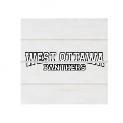 Alternative view of West Ottawa White Wood Pallet Coaster  Set of 1  no holder